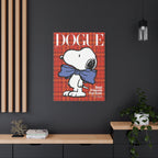 Snoopy Dogue Plaid Canvas