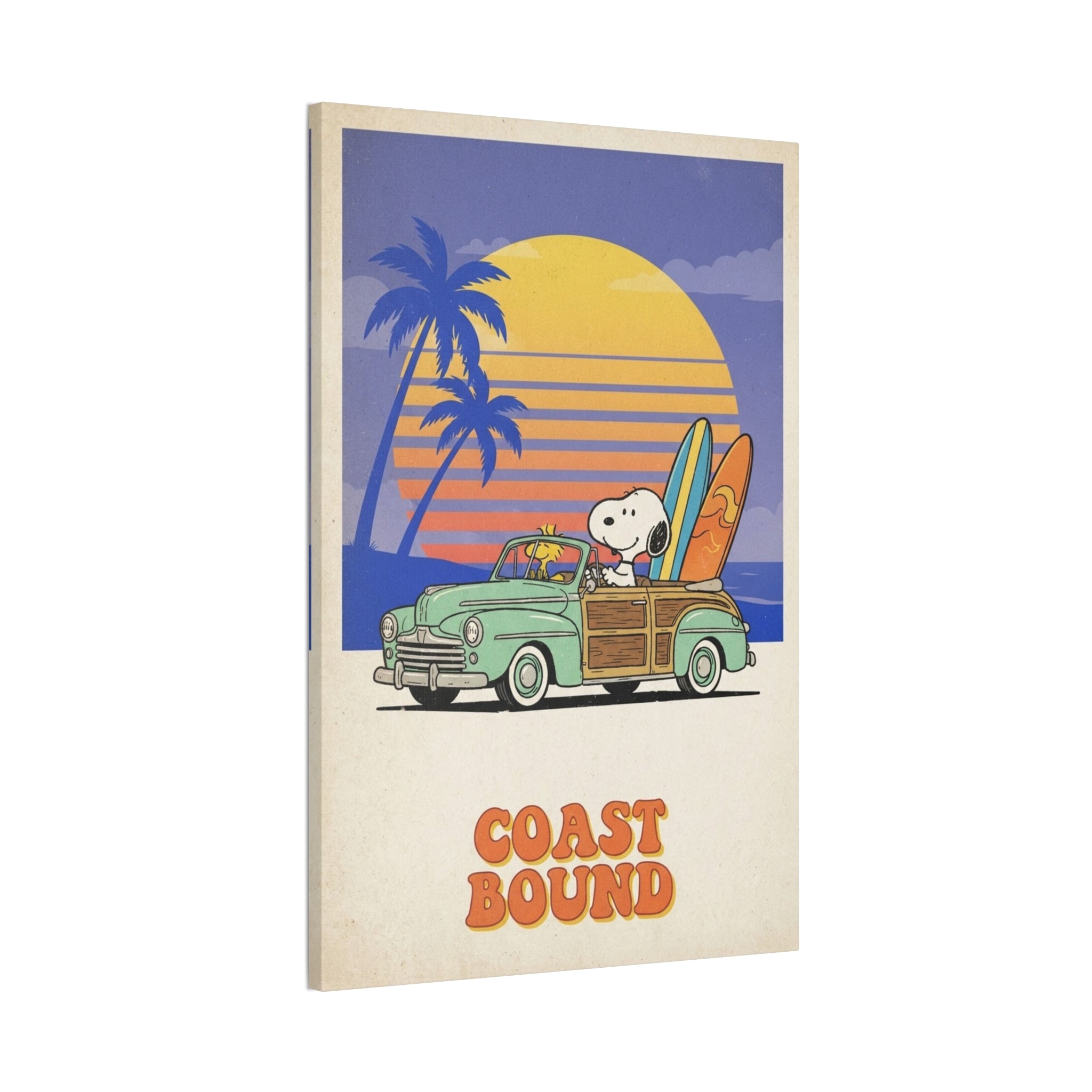 Coast Bound Snoopy Canvas