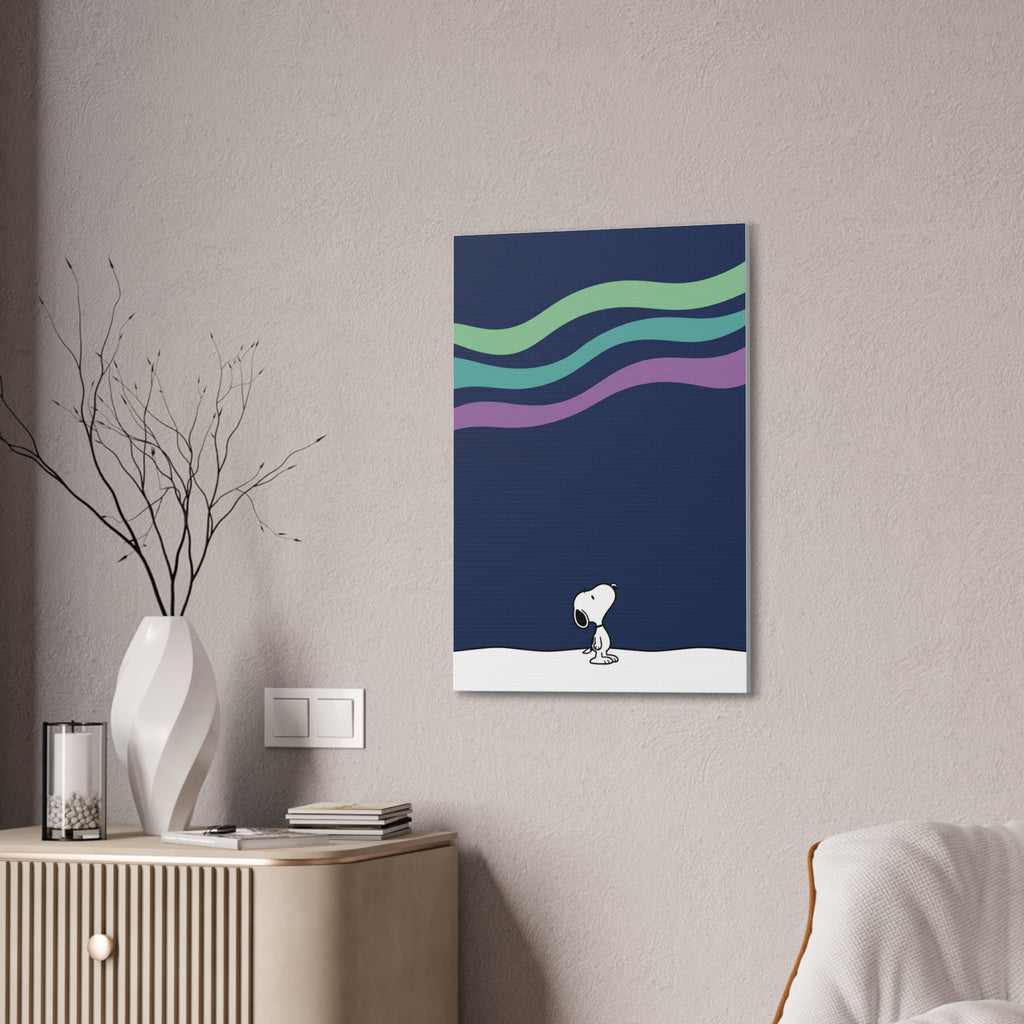 Snoopy Looking Up Canvas