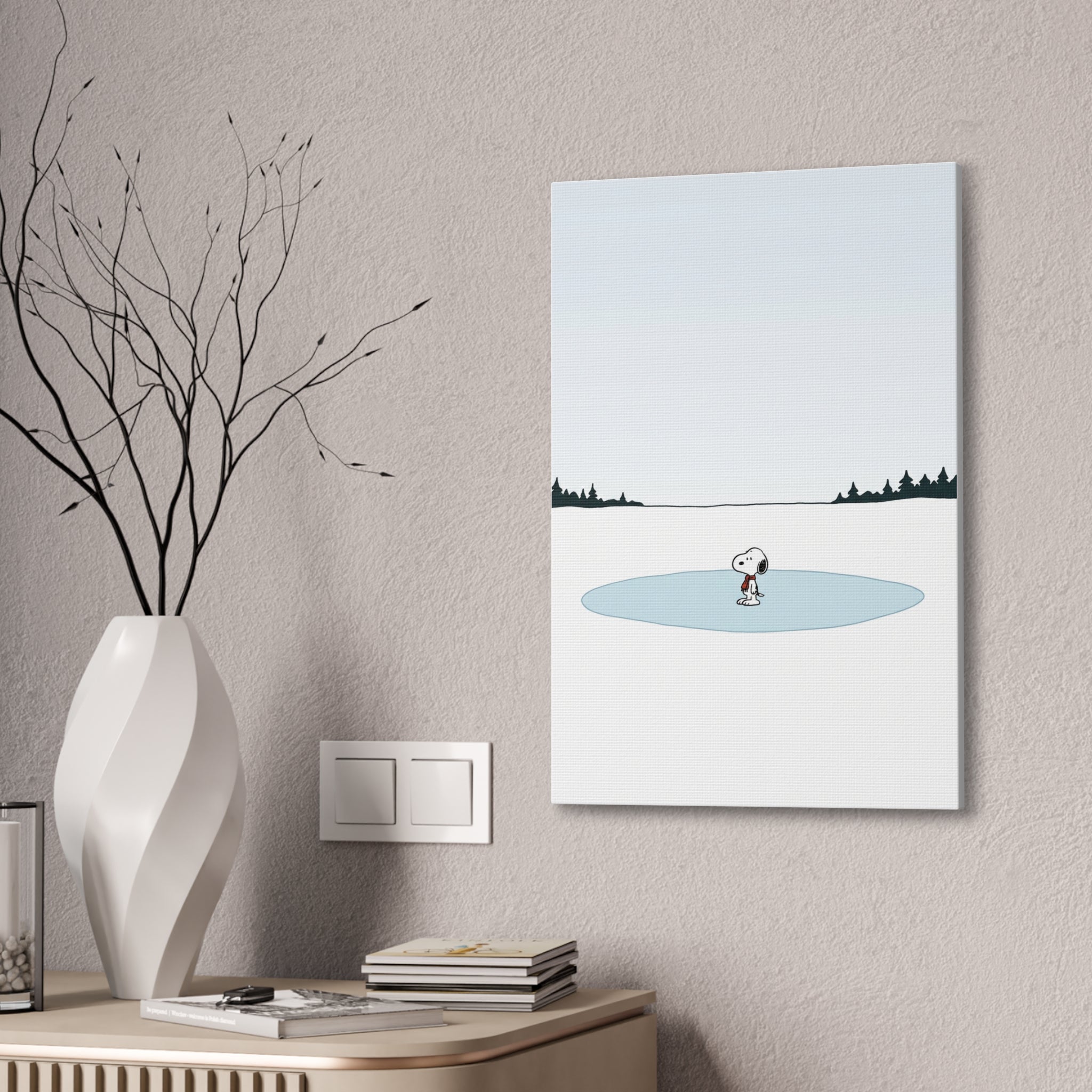 Snoopy Ice Rink Canvas