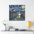 Starry Night Snoopy Canvas