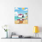 Snoopy Beach Day Canvas