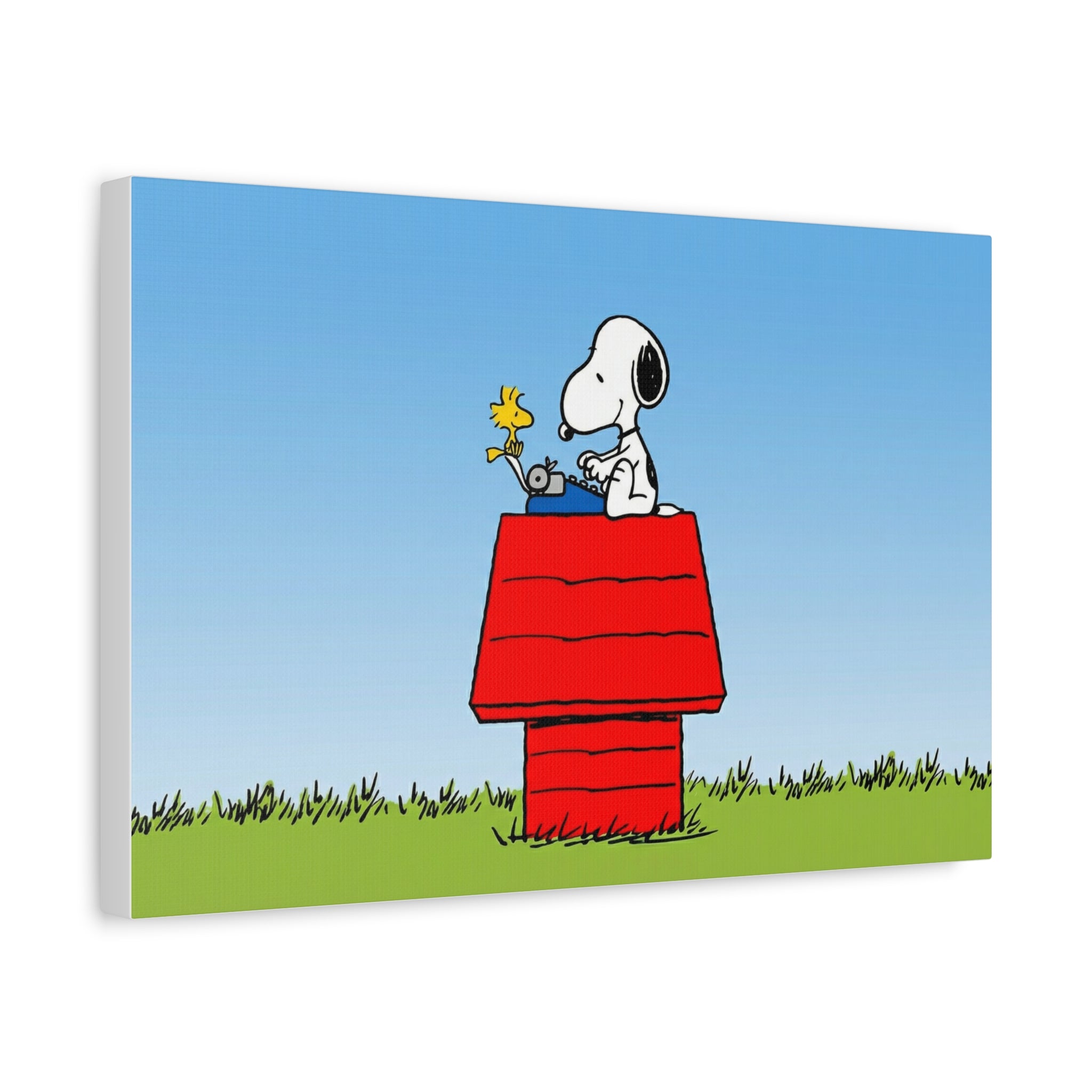 Snoopy on Red Doghouse Canvas