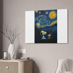 Snoopy Paris Autumn Canvas