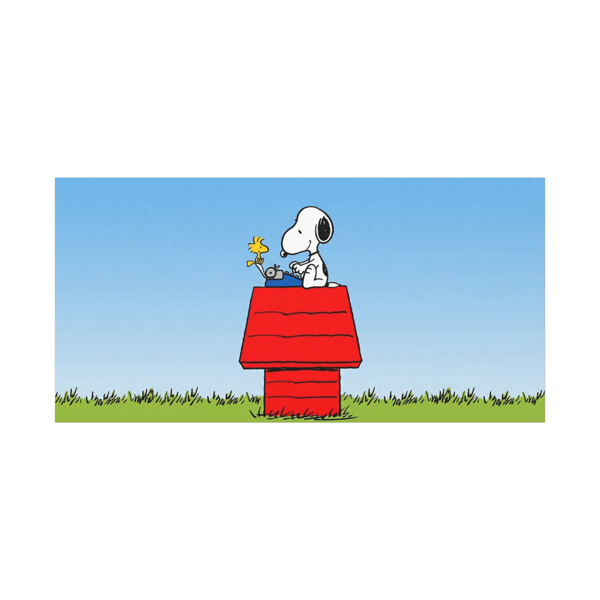 Snoopy on Red Doghouse Canvas