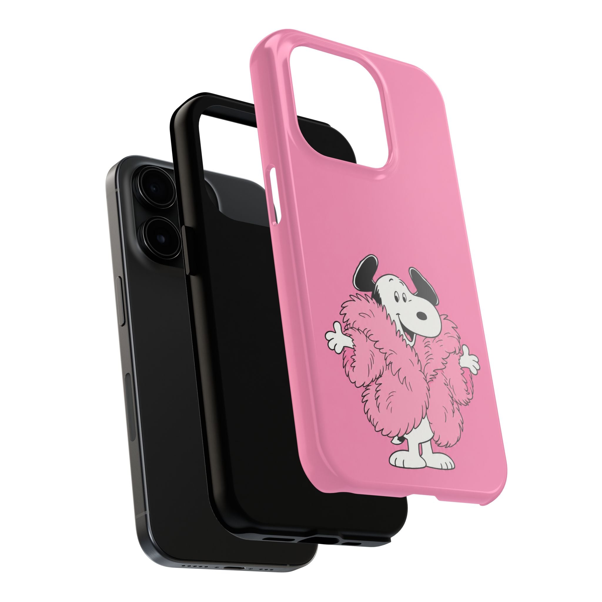 Pink Fuzzy Coat Case