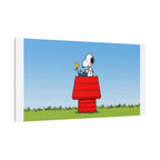 Snoopy on Red Doghouse Canvas