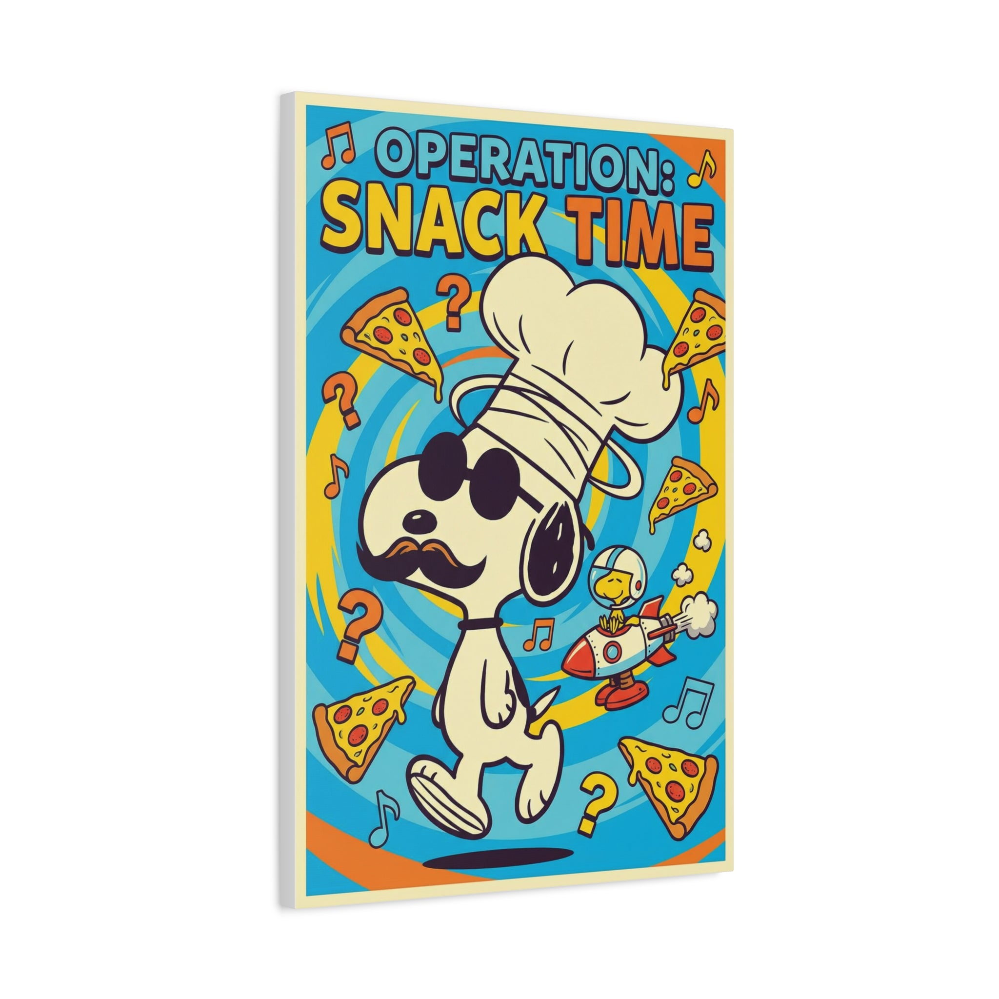 Snack Time Pizza Canvas