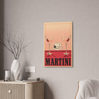 Snoopy Martini Poster Canvas