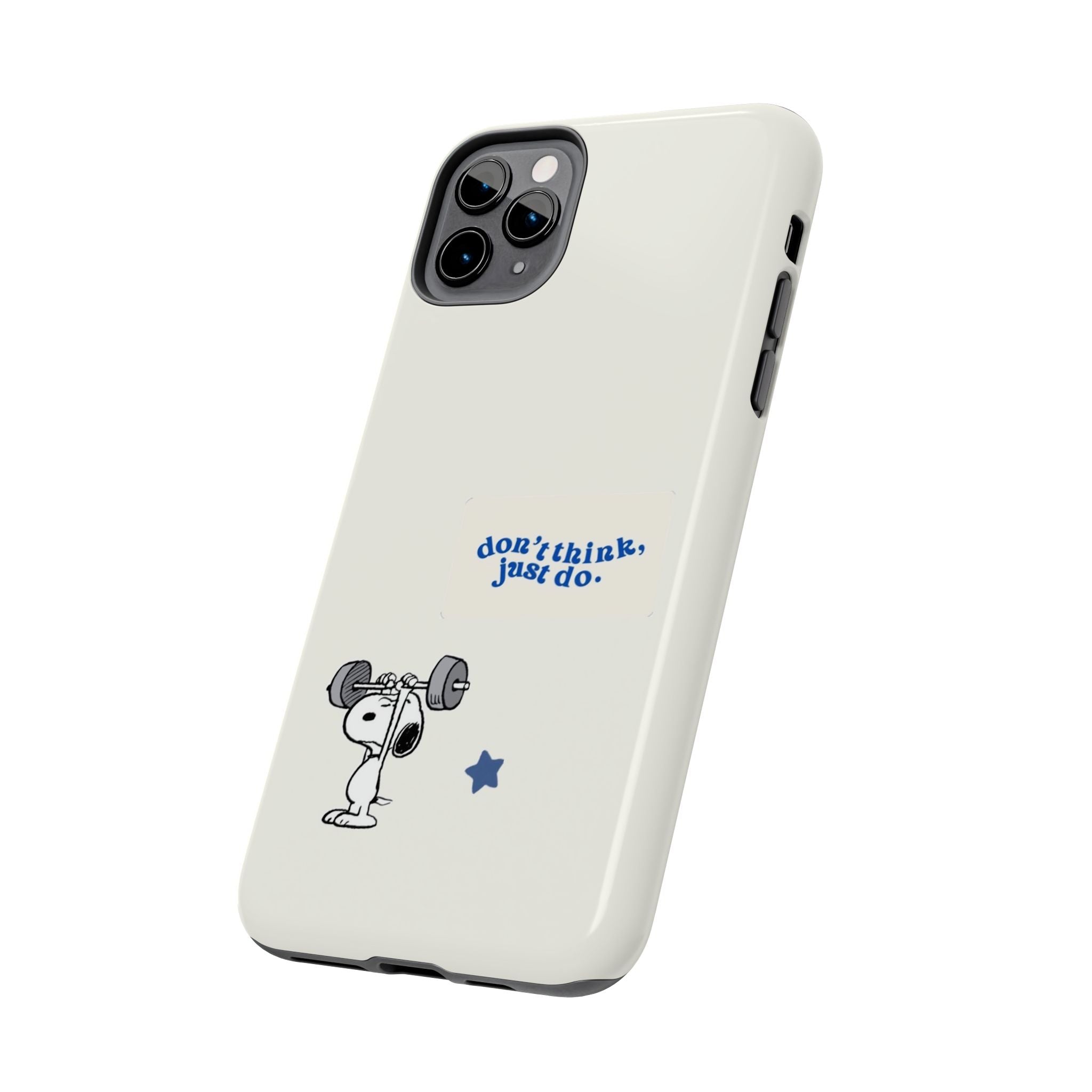 Snoopy Weightlifting Phone Case