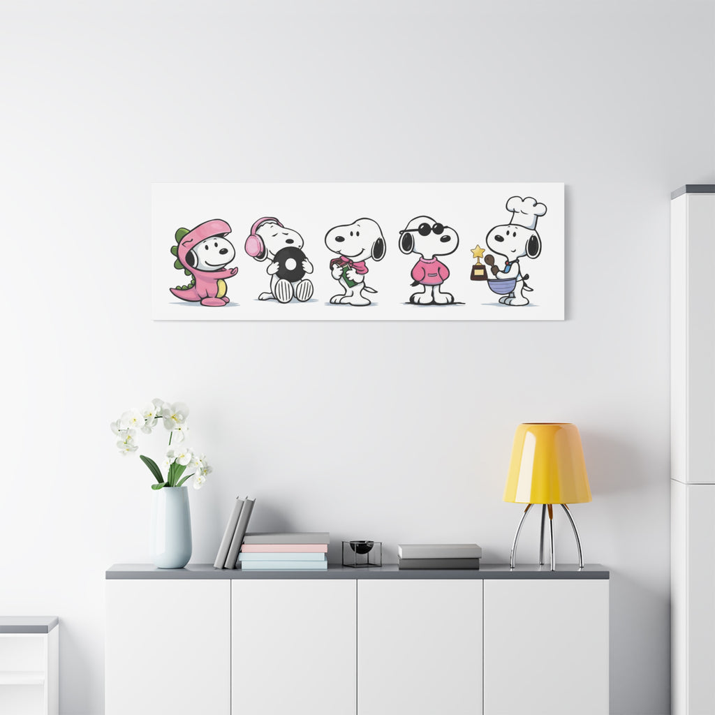 Snoopy Lineup Canvas