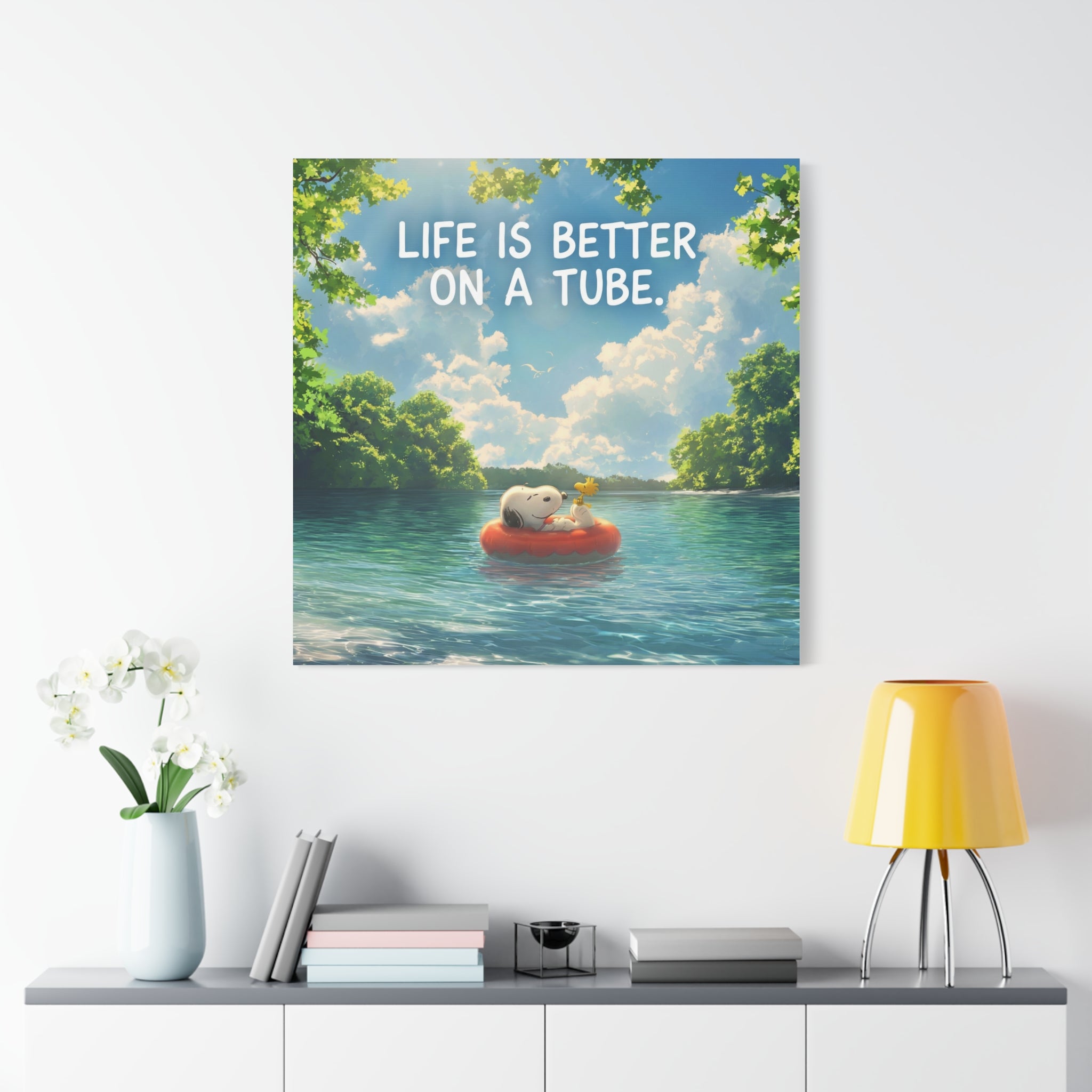 Life On A Tube Canvas