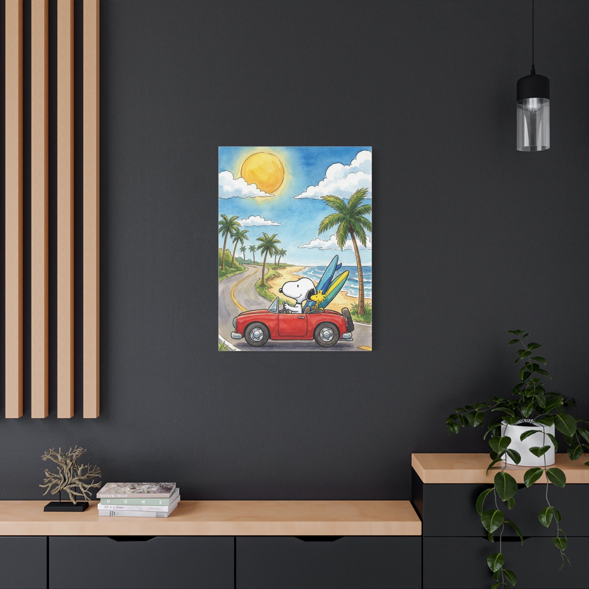 Surf Dog Road Trip Canvas