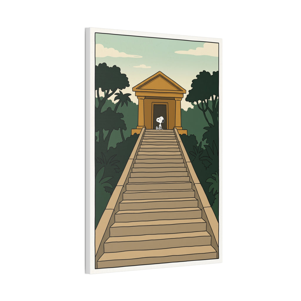 Temple Staircase Canvas