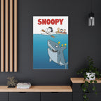 Snoopy Jaws Remake Canvas