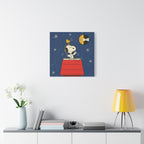 Snoopy DJ Doghouse Canvas
