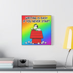 Writing Is Easy Canvas