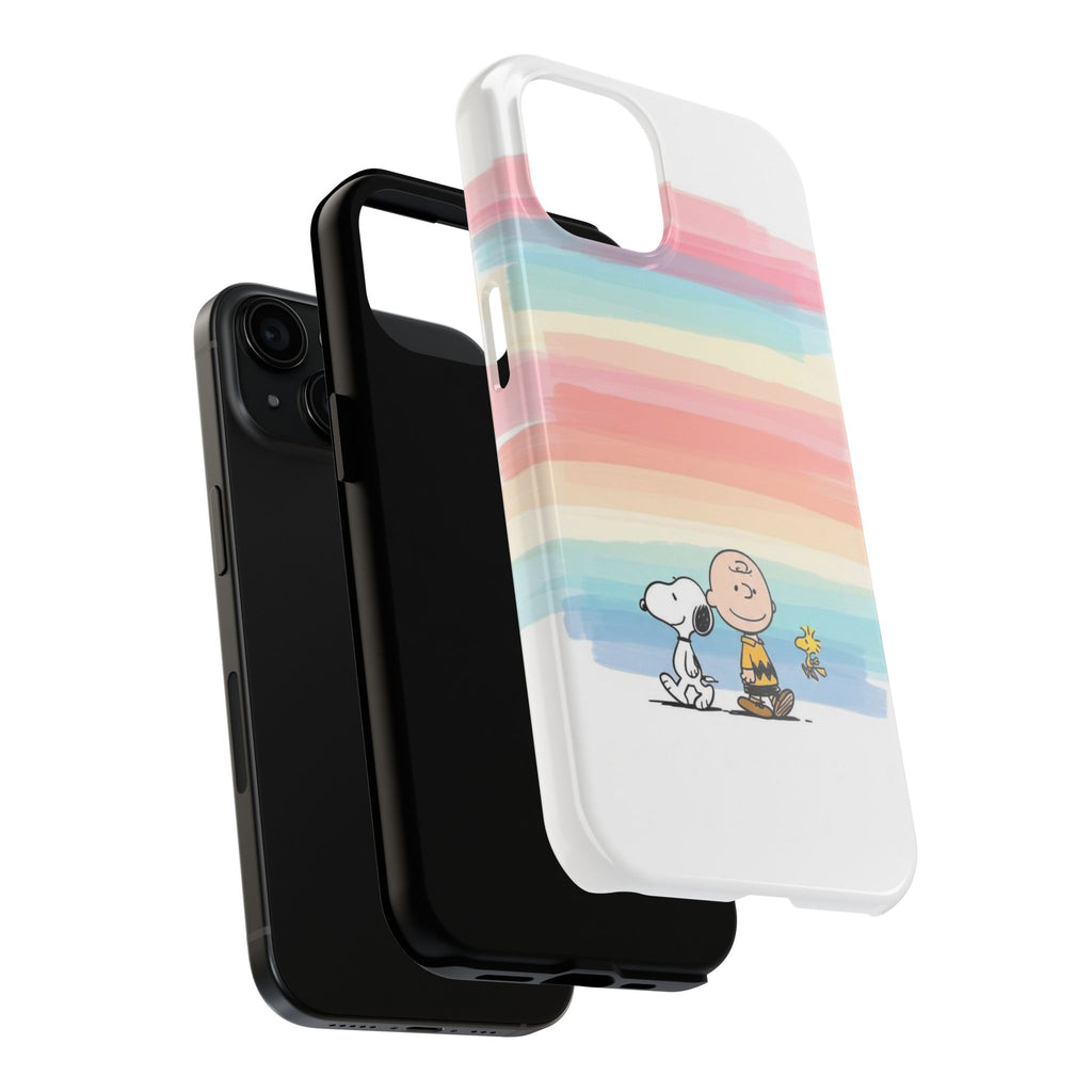 Pastel Stripe Peanuts Phone Case