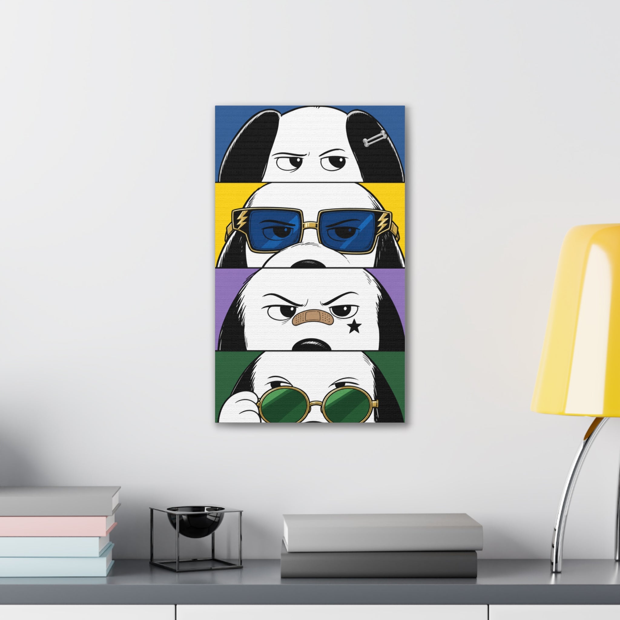 Dog Faces Pop Canvas