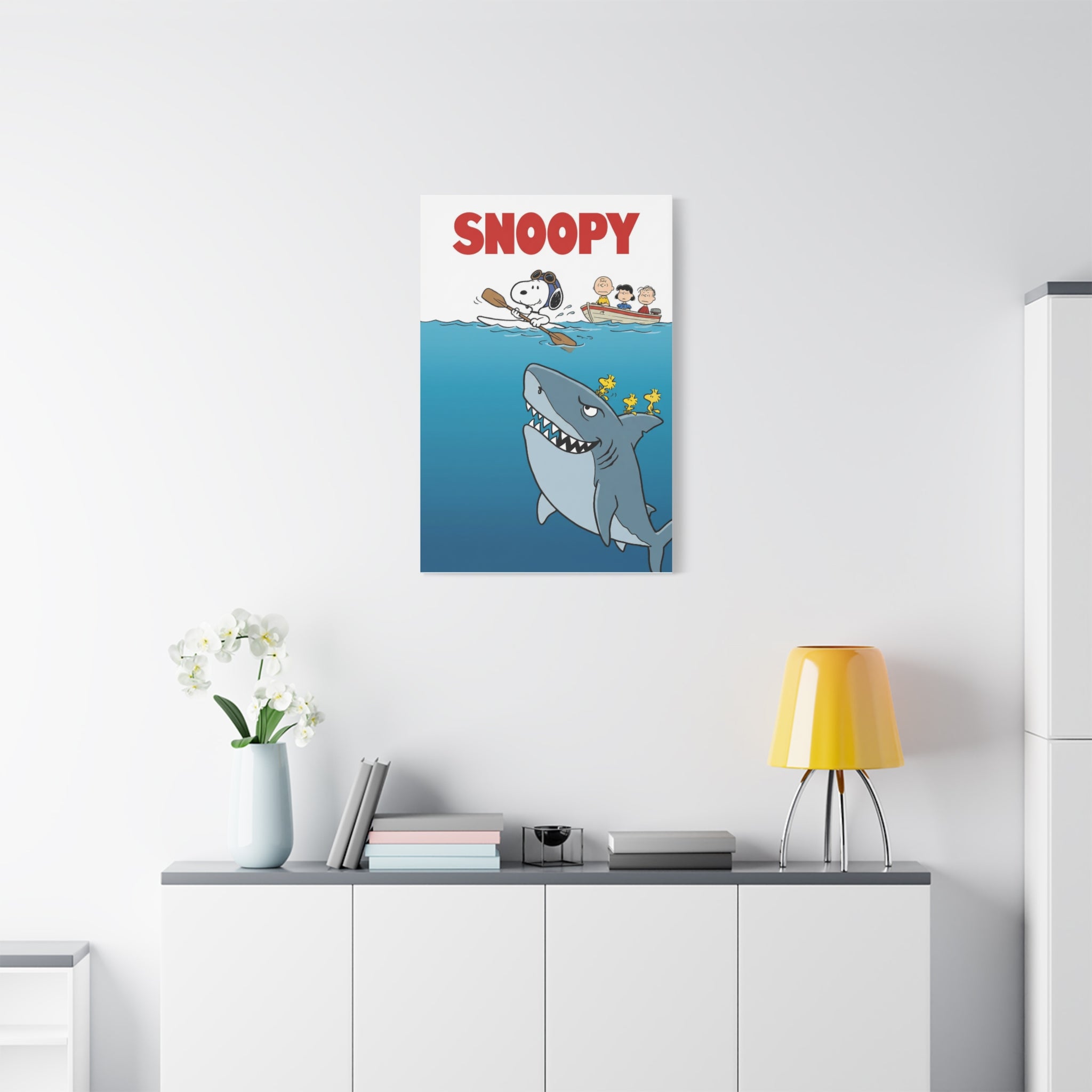 Snoopy Jaws Remake Canvas