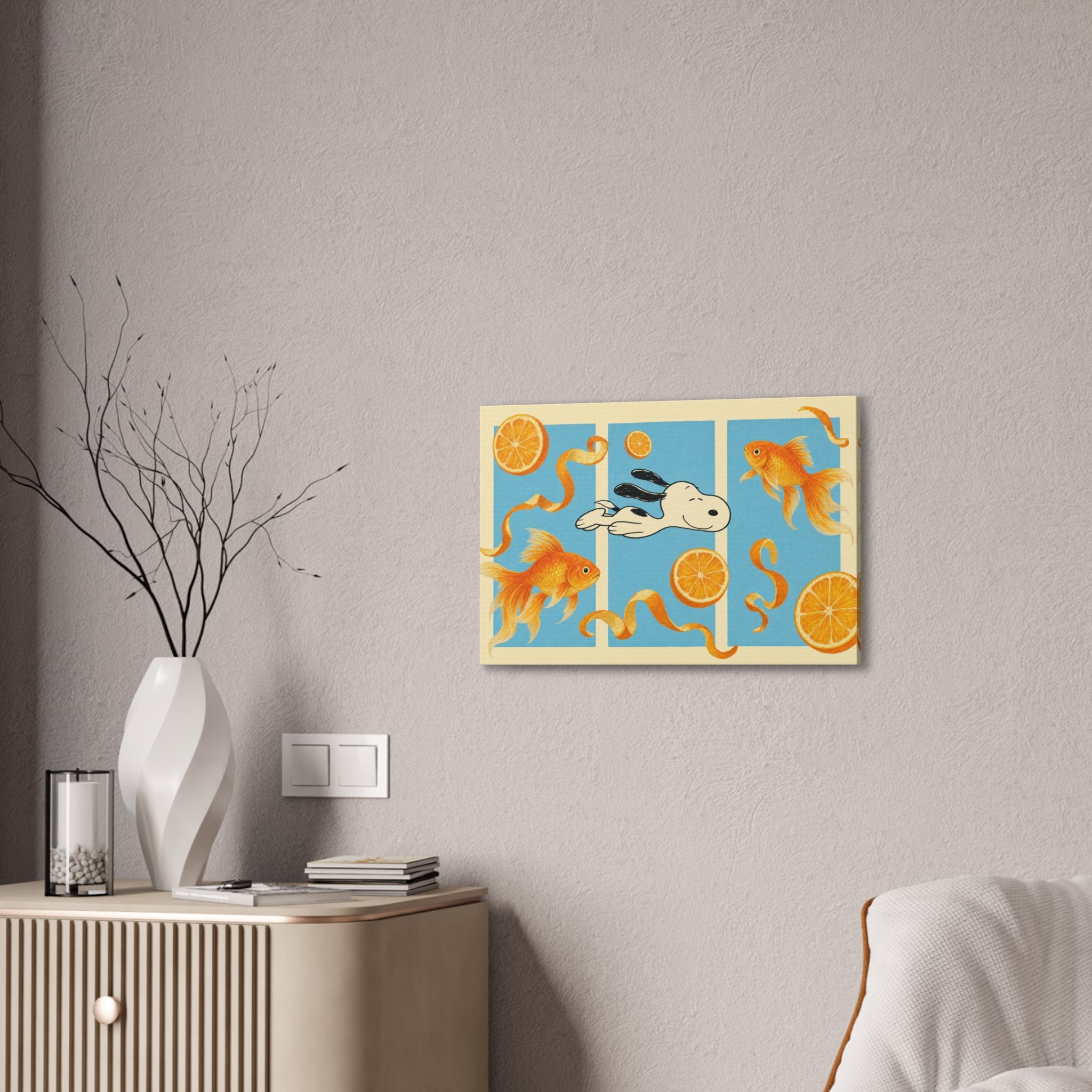 Goldfish Swim Canvas