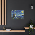 Snoopy Woodstock Starry Canvas