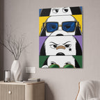 Dog Faces Pop Canvas