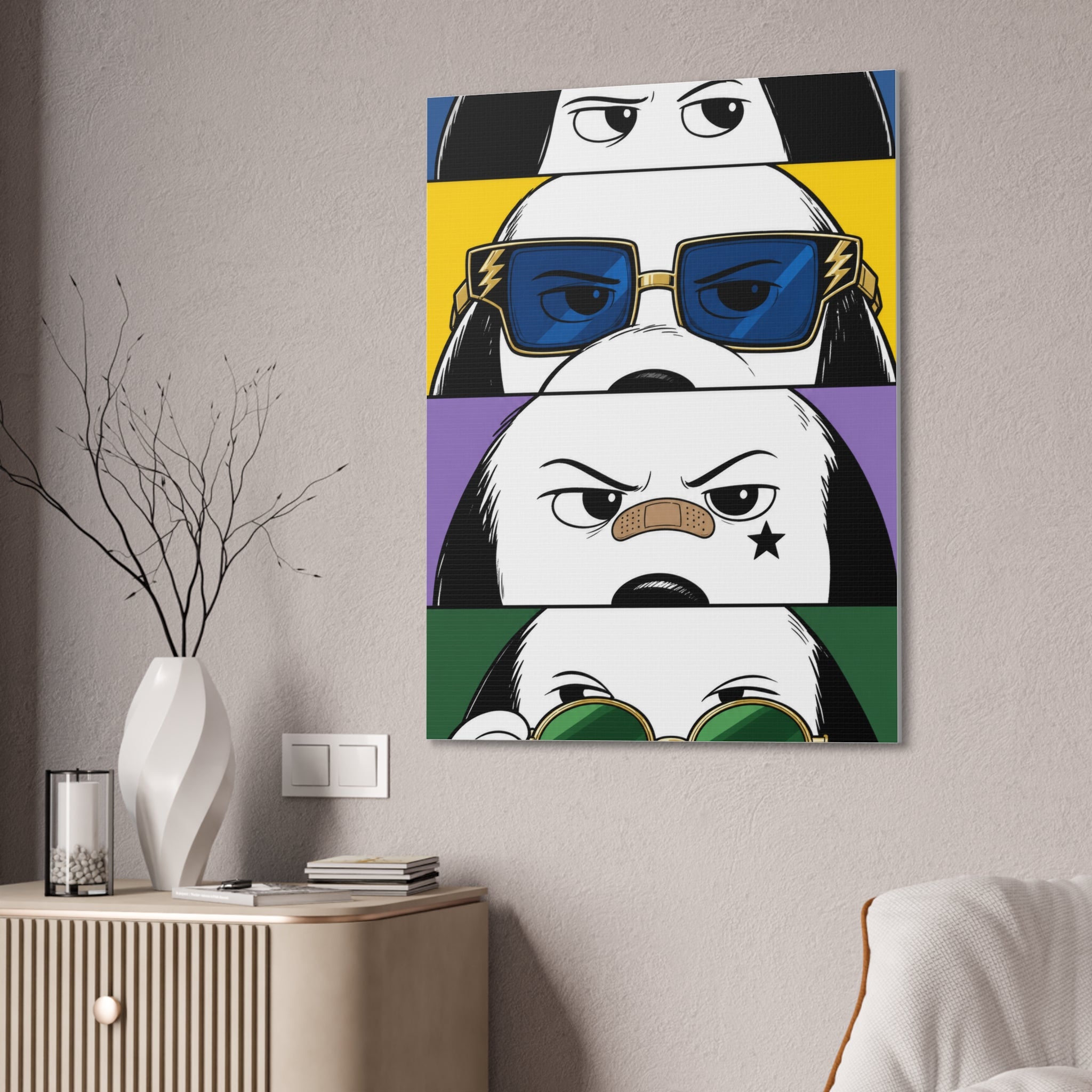 Dog Faces Pop Canvas