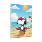 Snoopy Beach Day Canvas