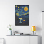 Starry Night Friends Canvas