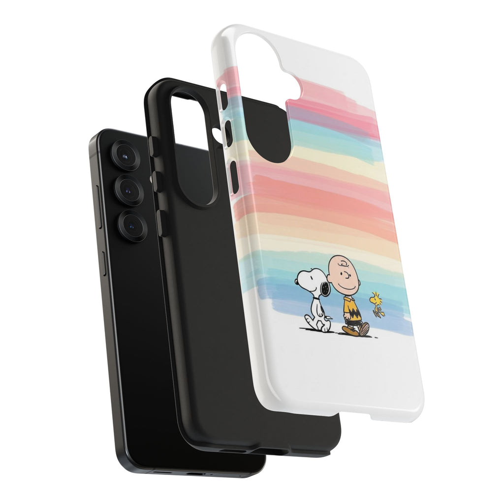 Pastel Stripe Peanuts Phone Case