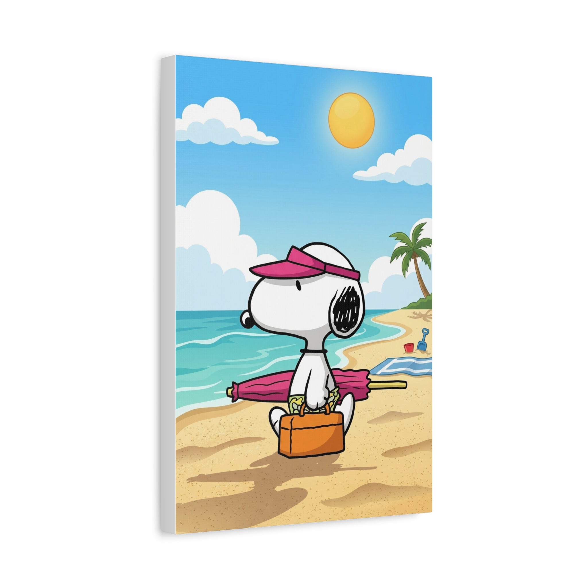 Snoopy Beach Day Canvas