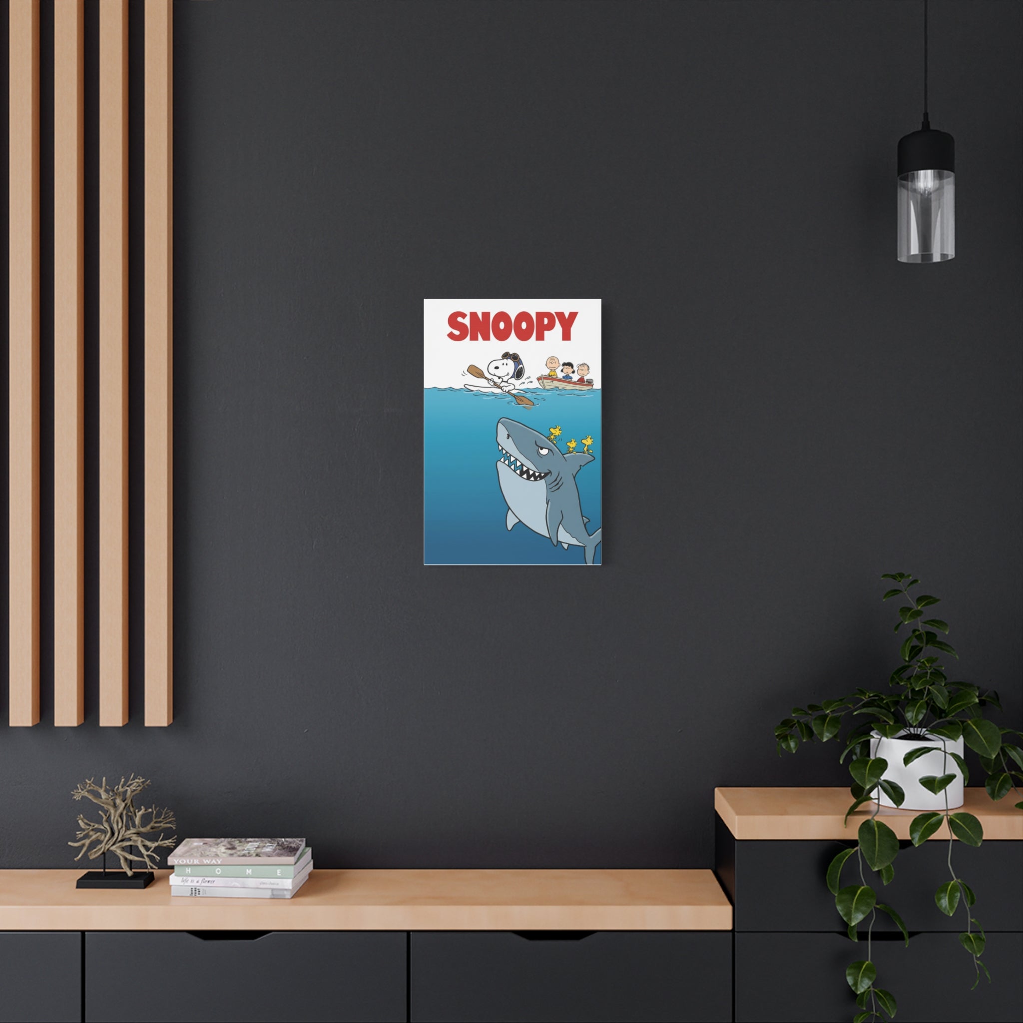 Snoopy Jaws Remake Canvas