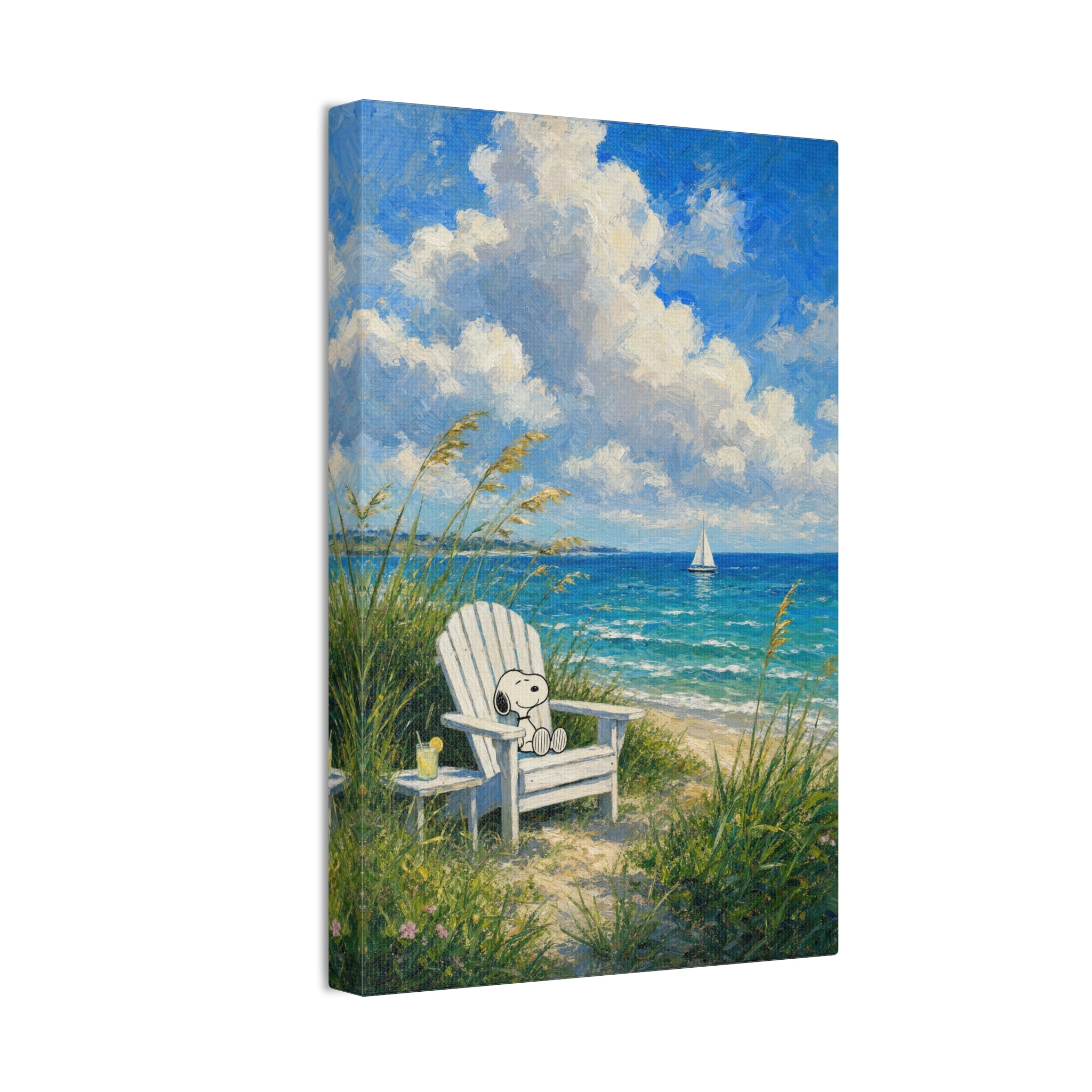 Teddy Bear Beach Canvas