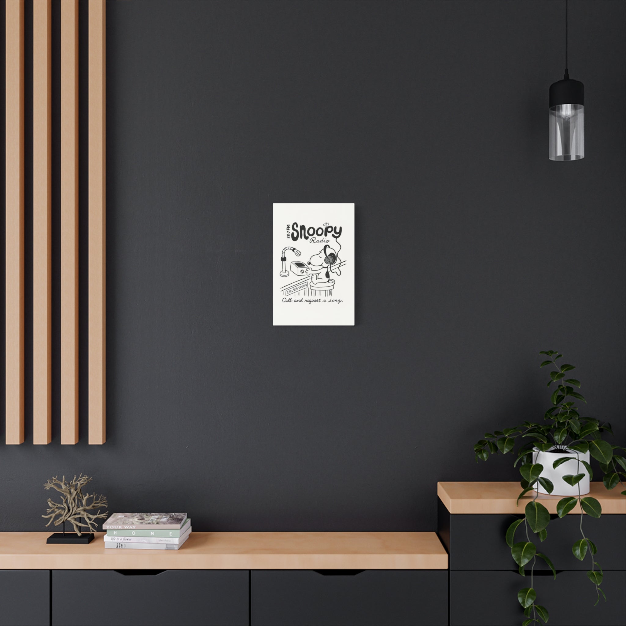 Snoopy Radio Canvas