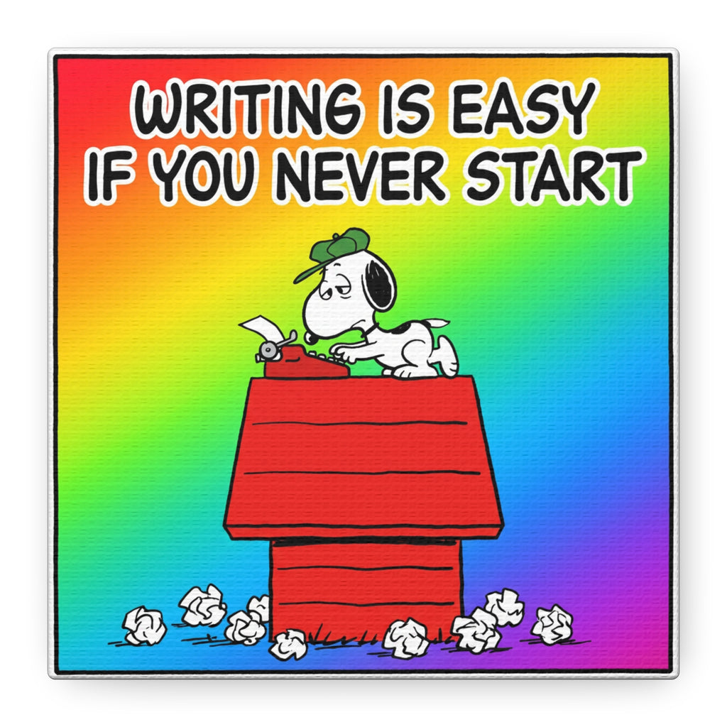 Writing Is Easy Canvas