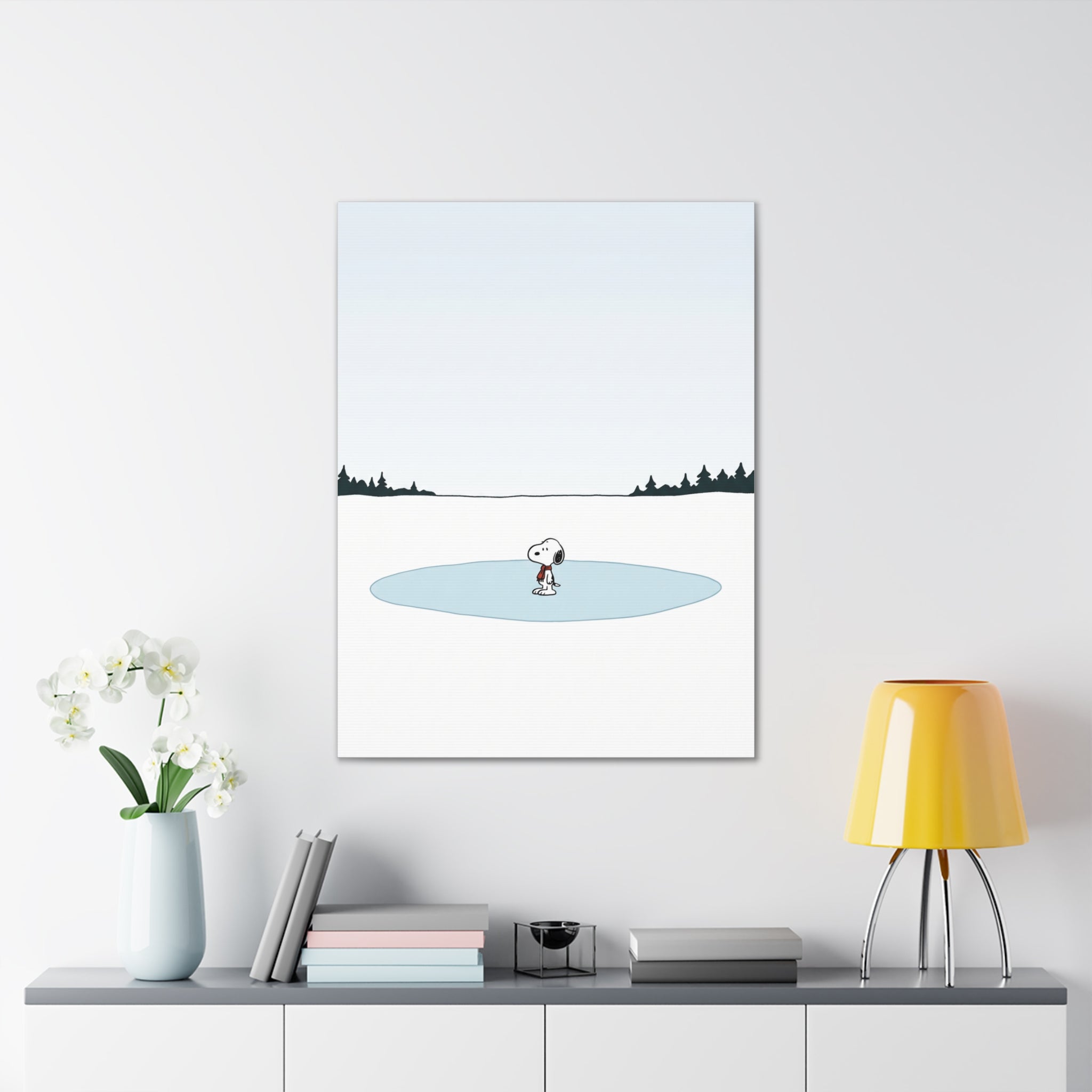 Snoopy Ice Rink Canvas