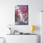 Snoopy Cherry Blossom Street Canvas