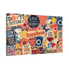 Snoopy Happiness Collage Canvas