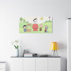 Woodstock Cartoon Scene Canvas