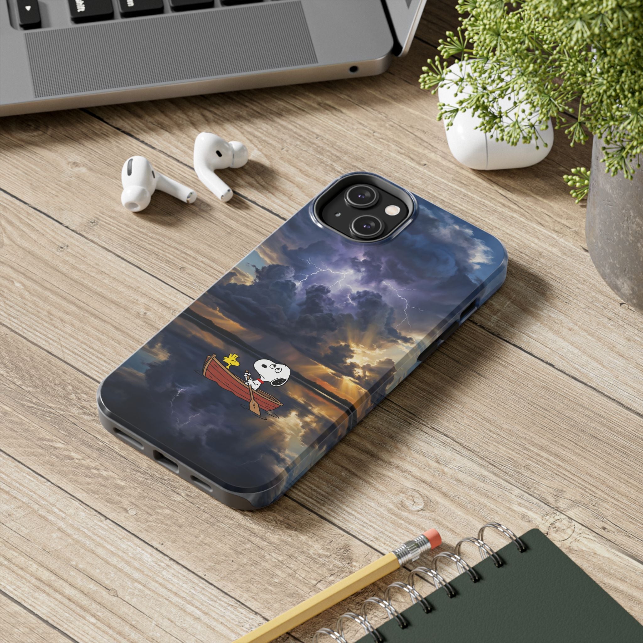 Stormy Rowboat Phone Case