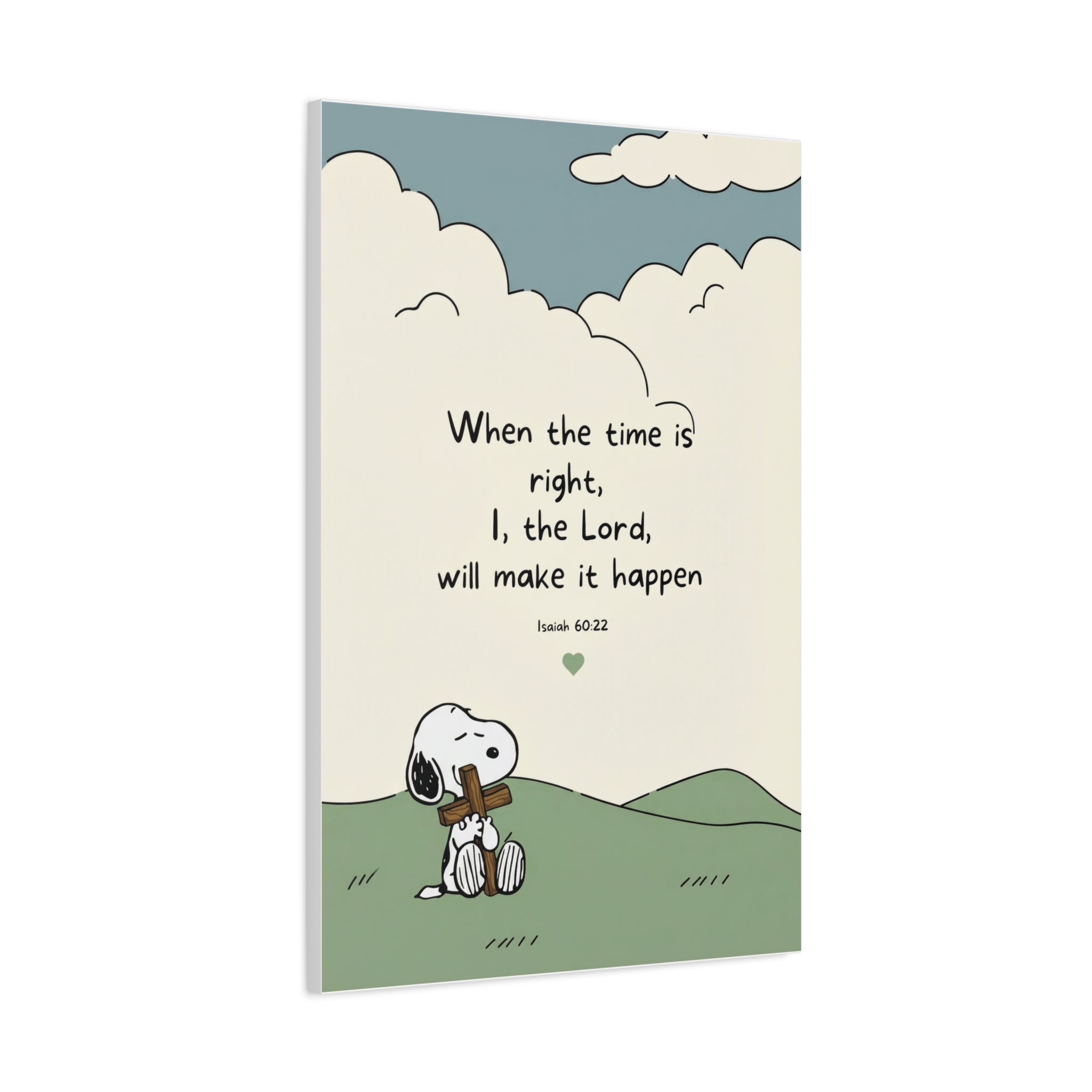 Isaiah 60:22 Snoopy Canvas