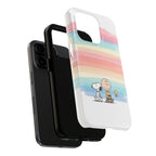 Pastel Stripe Peanuts Phone Case