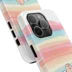 Pastel Stripe Peanuts Phone Case
