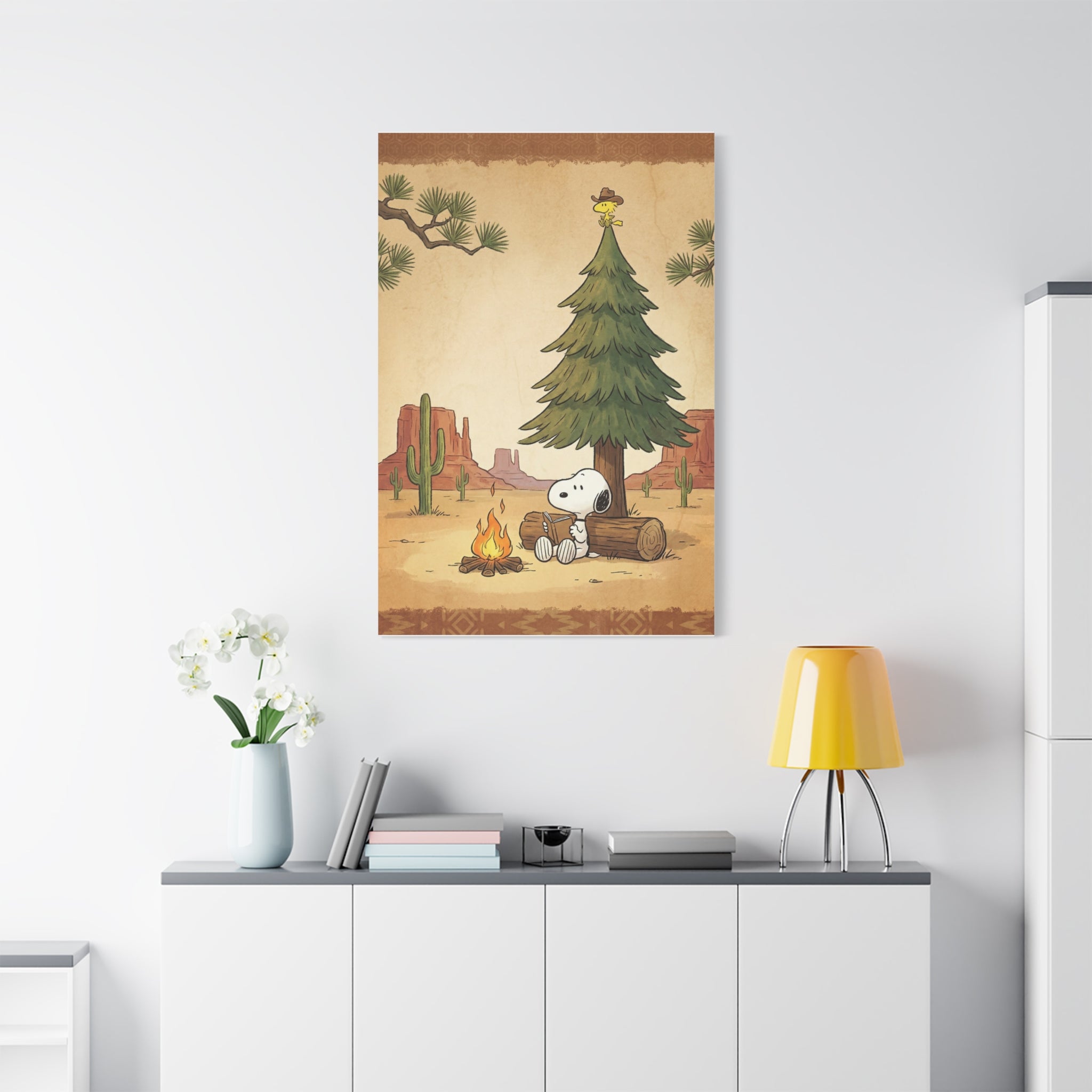 Snoopy Campfire Canvas