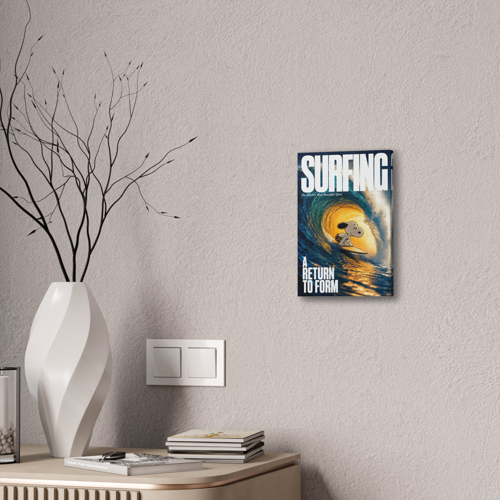 Surfing Snoopy Canvas