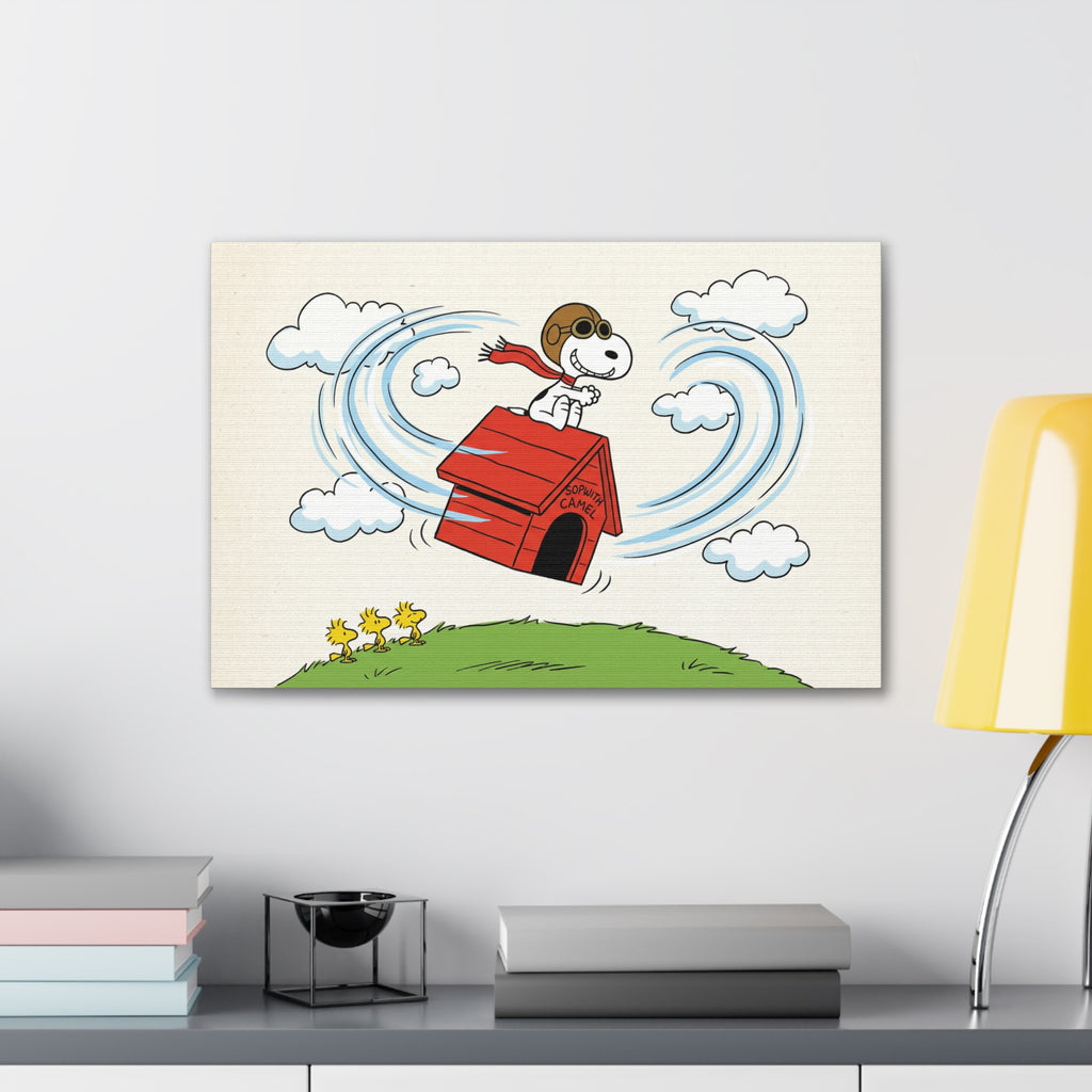 Flying Beagle Canvas