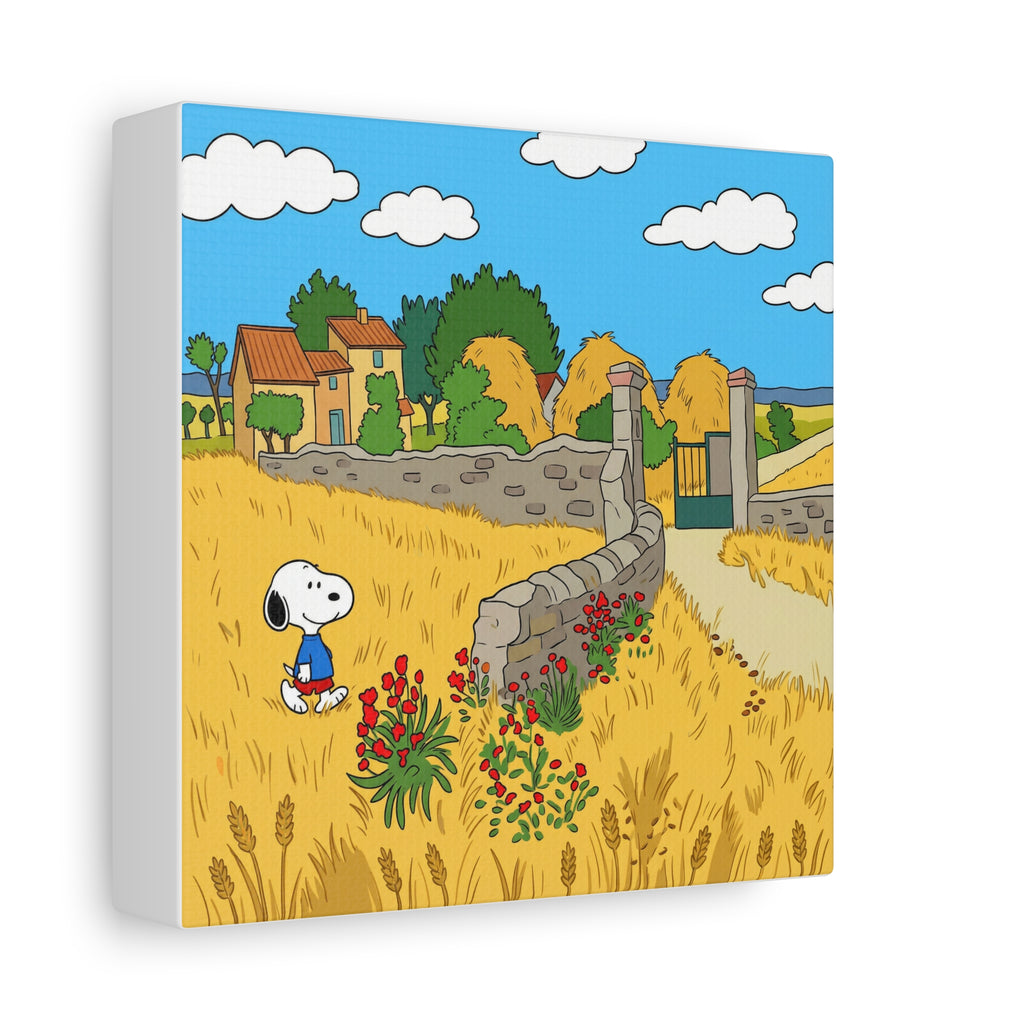 Snoopy Wheat Field Canvas