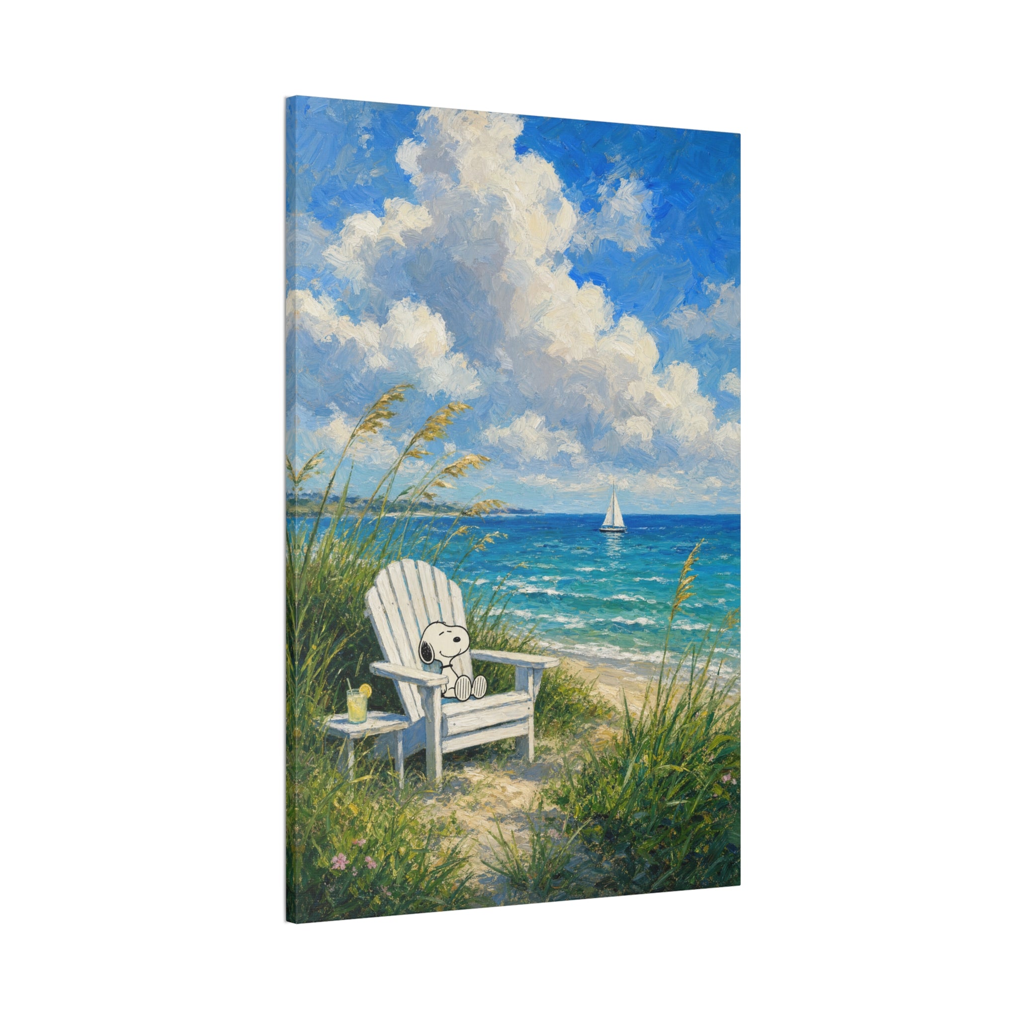 Teddy Bear Beach Canvas