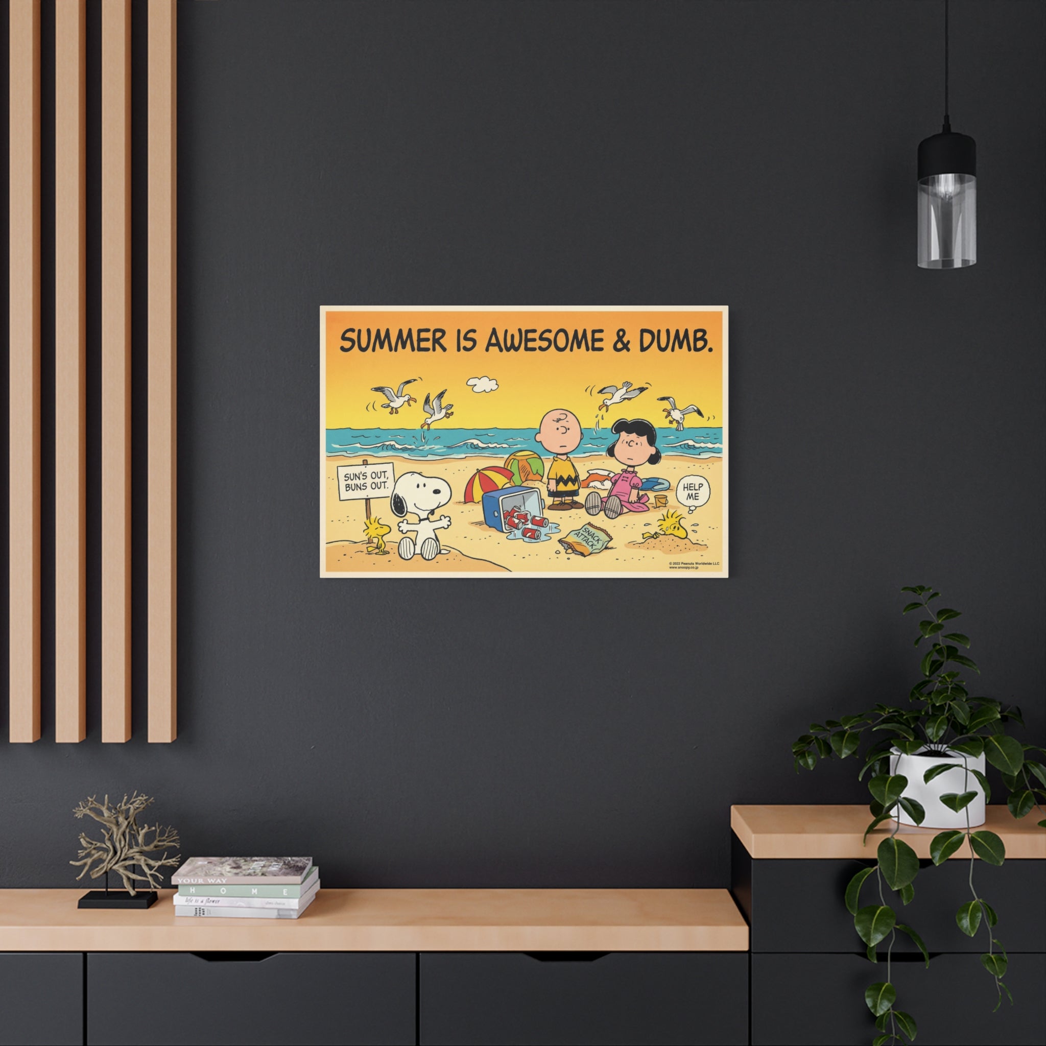 Summer Awesome And Dumb Canvas
